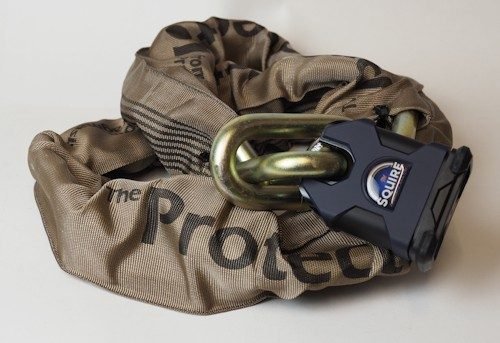 pragmasis 16mm protector bike chain lock and squire padlock