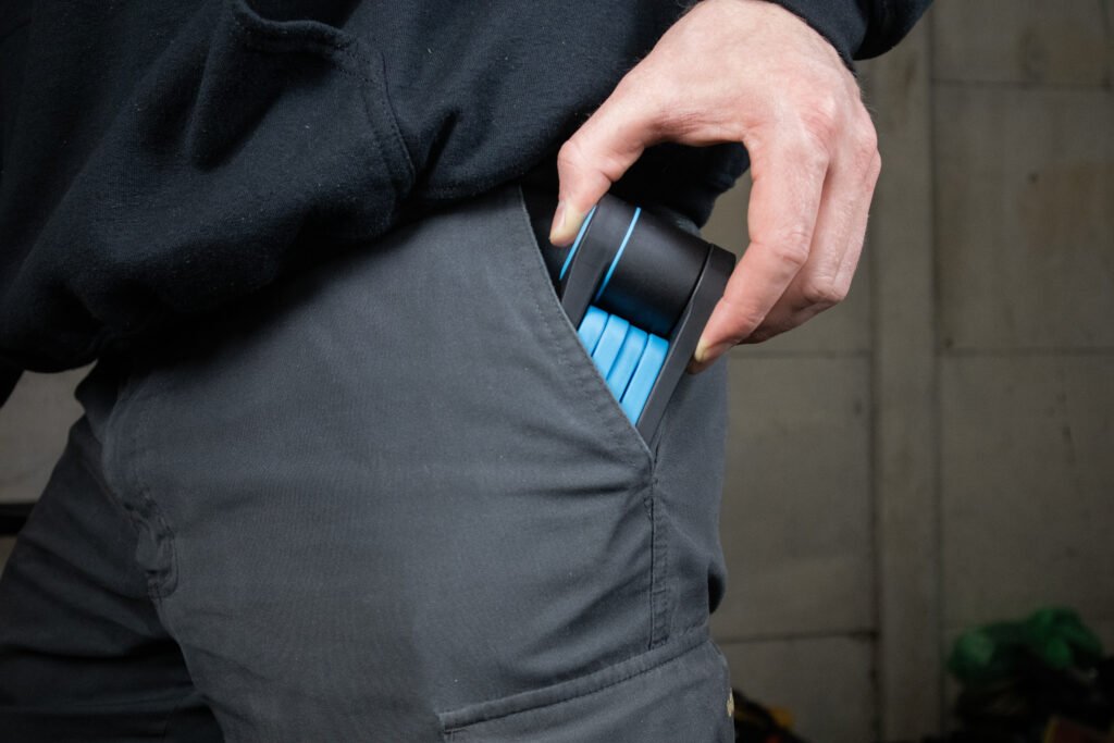 Carrying the Foldylock Compact in a trouser pocket