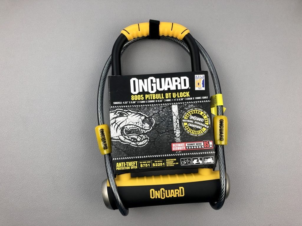 OnGuard Bulldog Combo Onguard Pitbull LS 8002 Bike D Lock SDJ