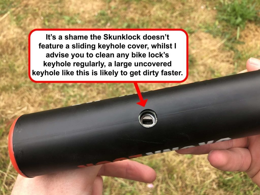 Skunklock keyhole cover