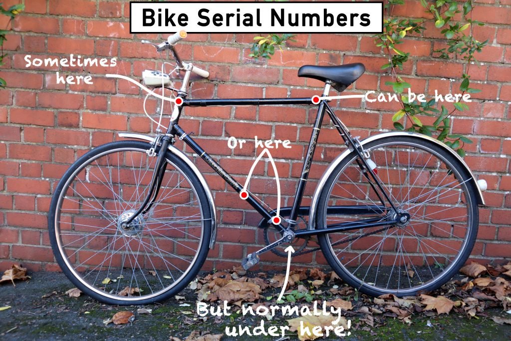where to find a bike serial number