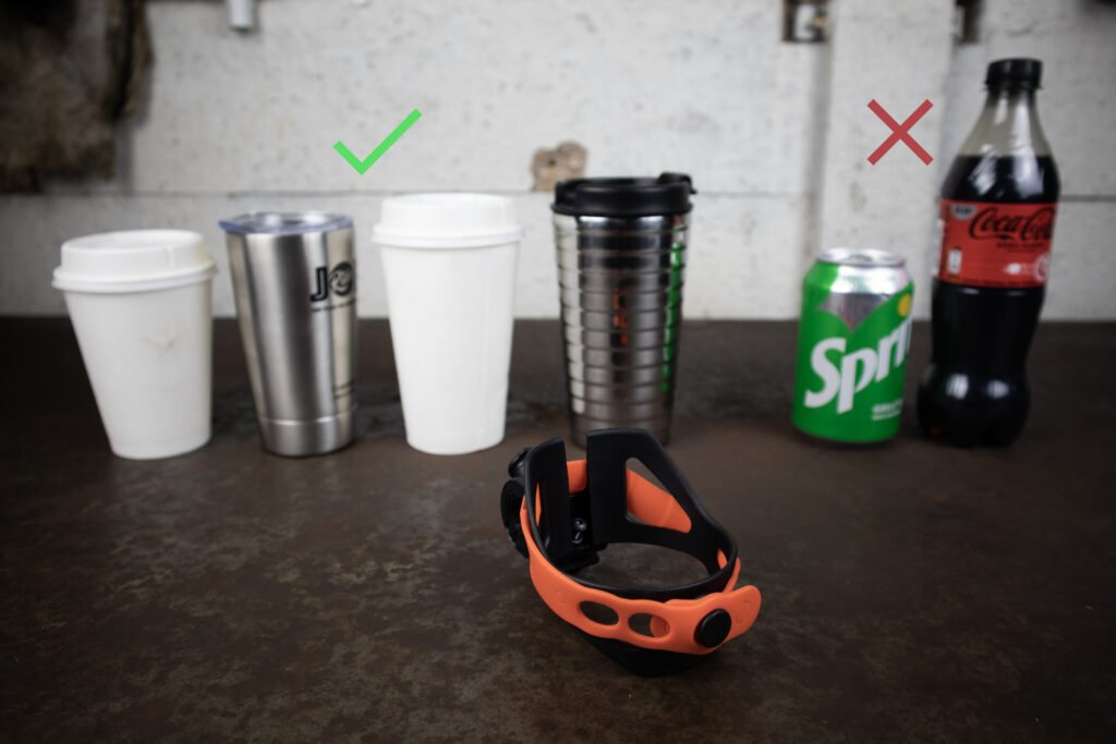 cups and containers that are compatible with the JOERide and which container don't work