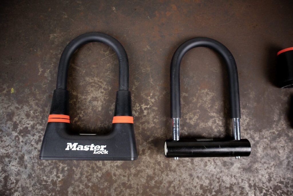 Master Lock 8278 with plastic housing removed comparison