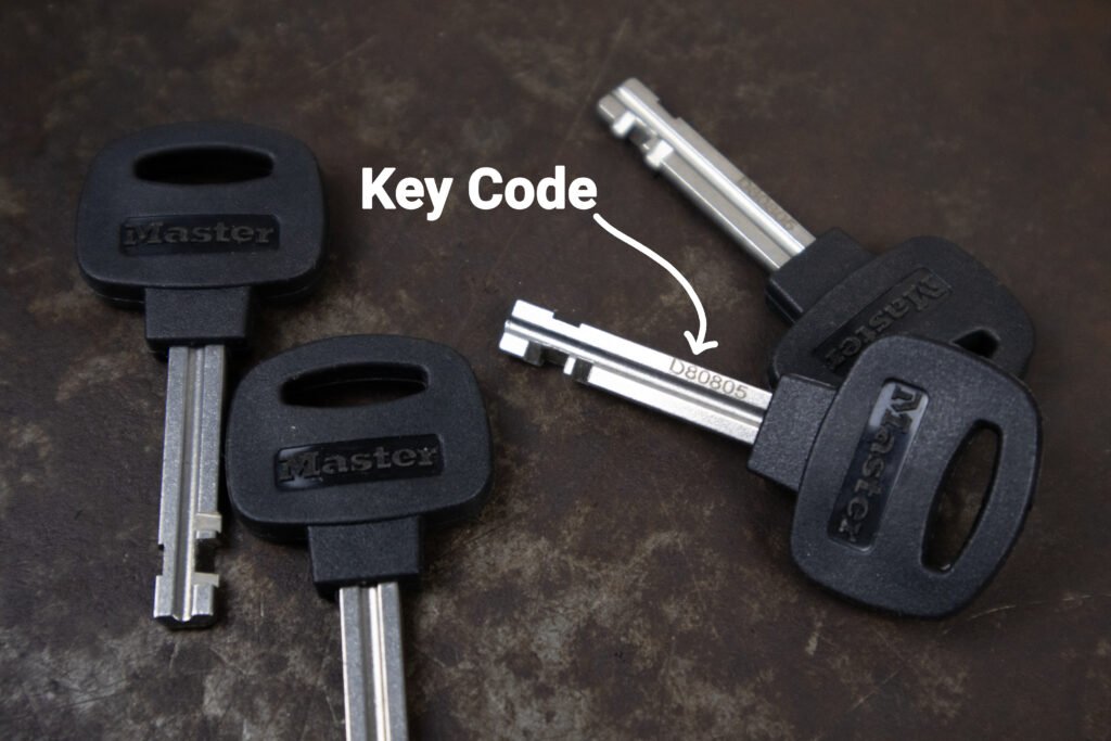 Masterlock key replacement code